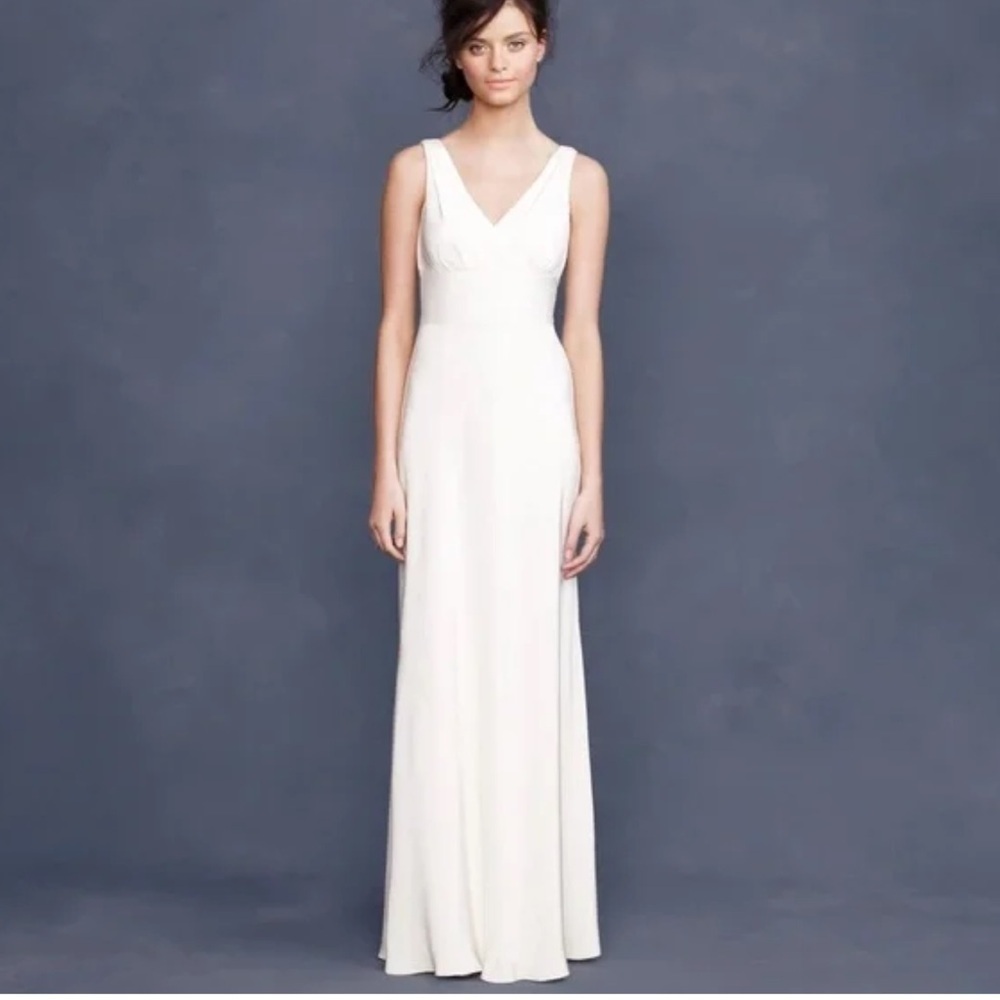 J.Crew blush pink silk Sophia bridesmaids gown 2 petite